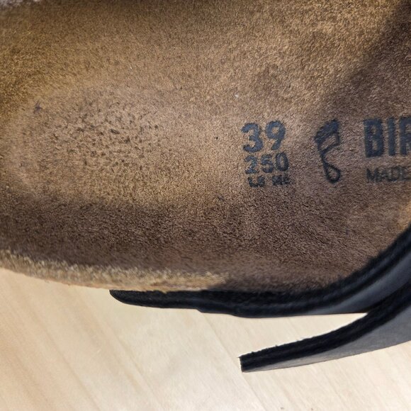 Birkenstock Gizeh Black Oiled Leather Thong Sandals Women EU 39/ US 8 - Picture 13 of 13